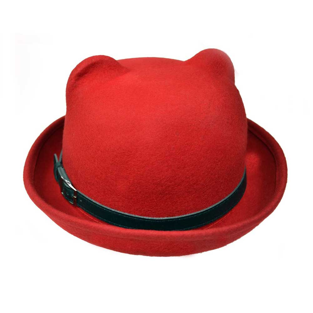 Poizen Industries - KITTY Bowler Hoed - Bolhoed - Rood